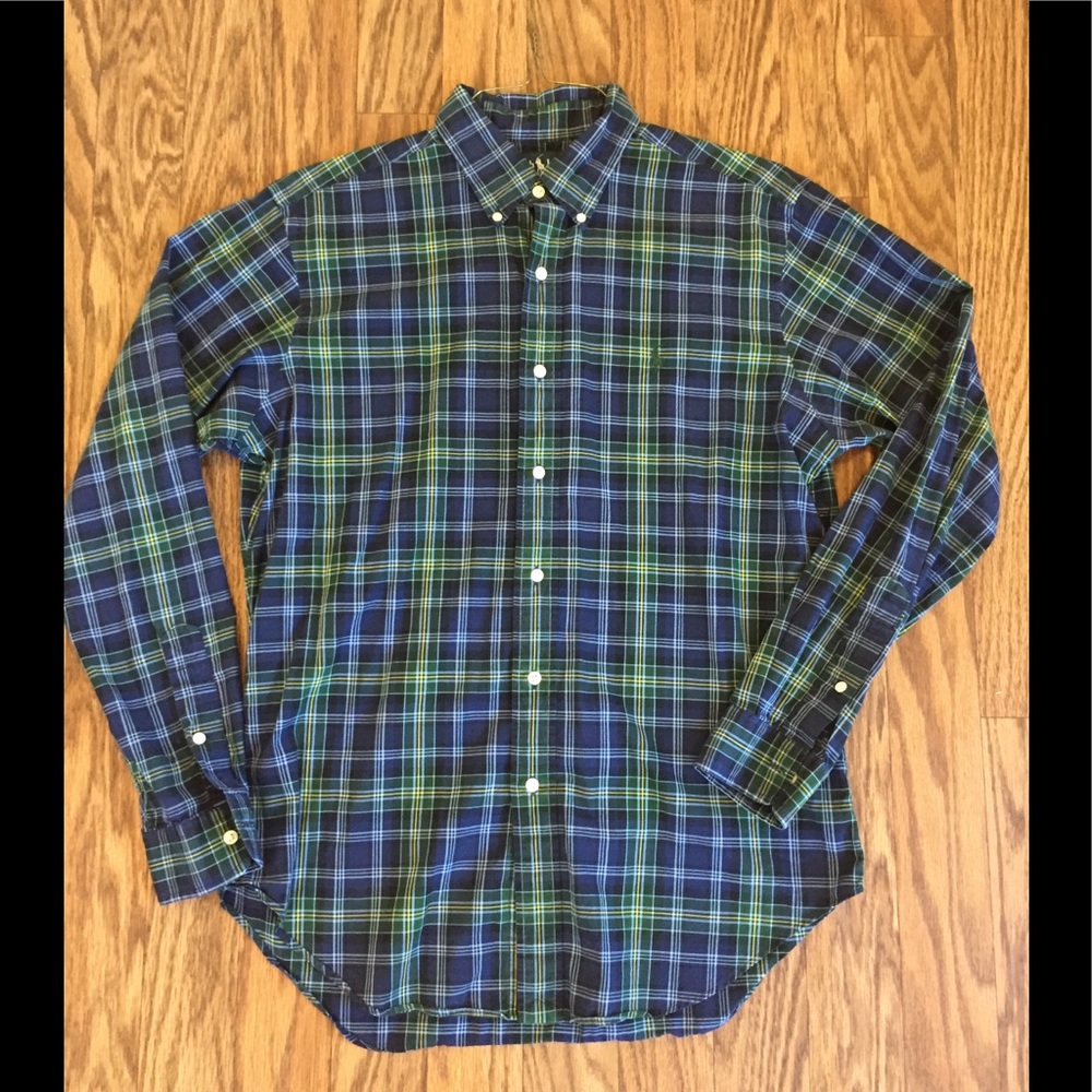Ralph Lauren Plaid Button Down Christmas Shirt